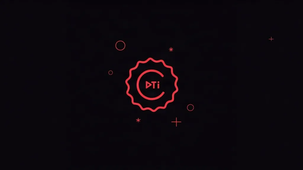 Logo sa crvenim neonskim dizajnom i play dugme symbolom za AI automatizaciju generisanja leadsa za male firme