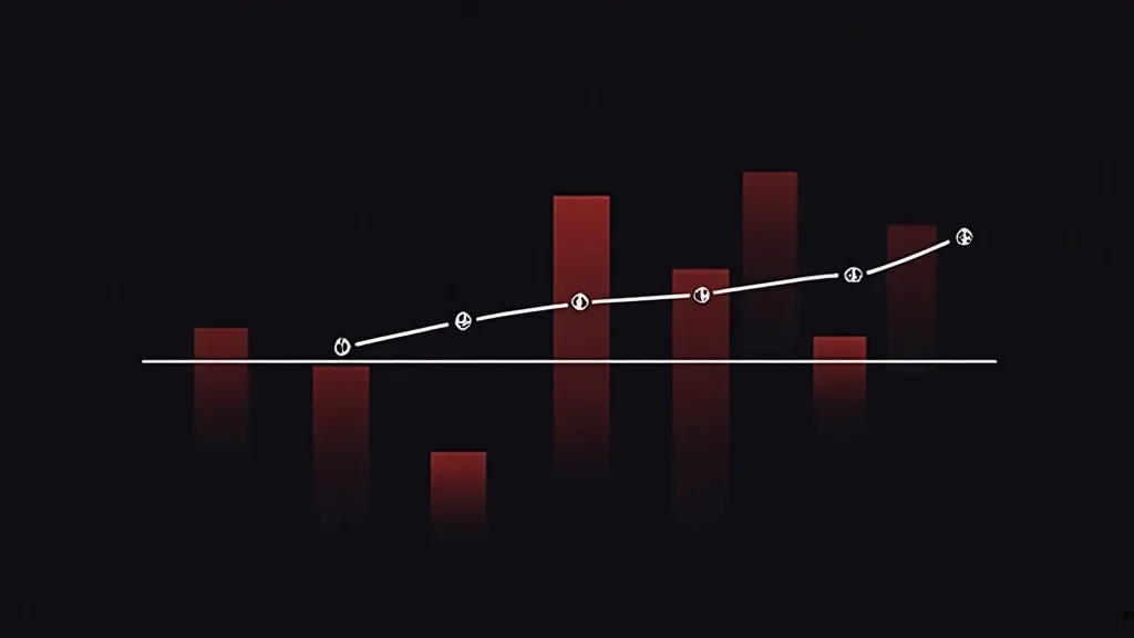 Graf trend analize sa stupcima i linijom - izračunavanje povrata ulaganja web redesigna