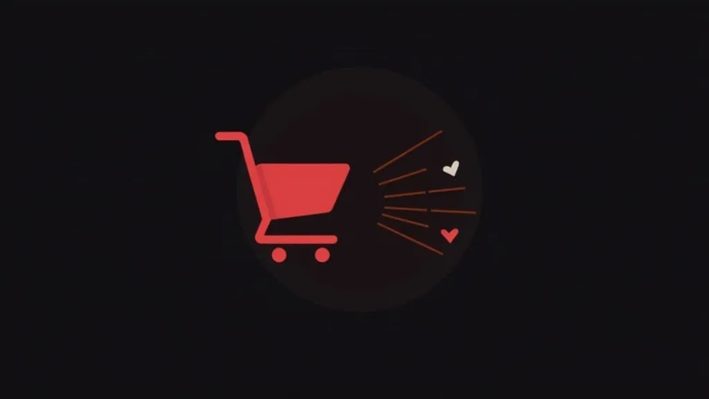 Neonska ikona shopping cart-a sa zvezdicama - simbolika e-commerce konverzije i online kupovine