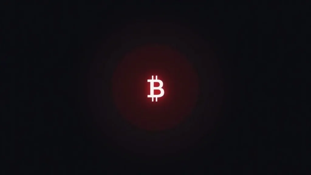 Neon Bitcoin simbol na crnoj pozadini - kredibilnost digitalnog brenda u Srbiji