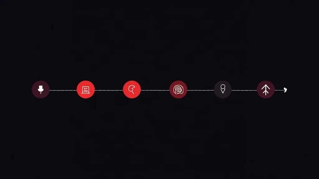 Dijagram faza SEO optimizacije: priprema, analiza, implementacija, praćenje, pozicioniranje i rast rezultata