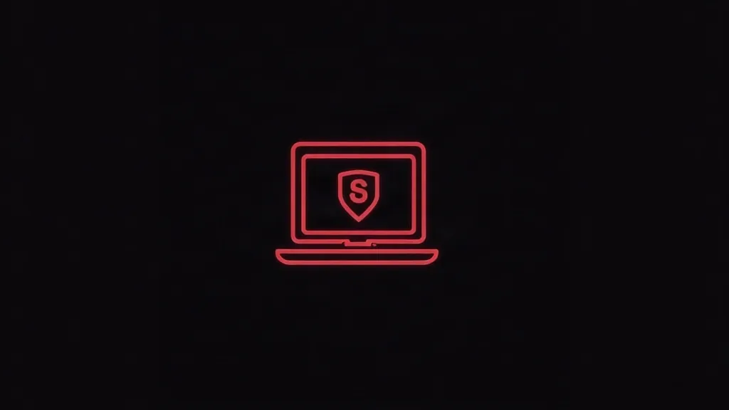 Laptop sa štitom i zaštitnom ikonom - sigurnost sajta za lokalnu pretragu u Srbiji